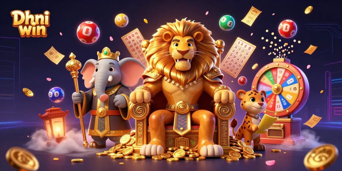 Experience thrilling gameplay and rewards on the Dhani win platform with lottery balls and vibrant gaming elements.