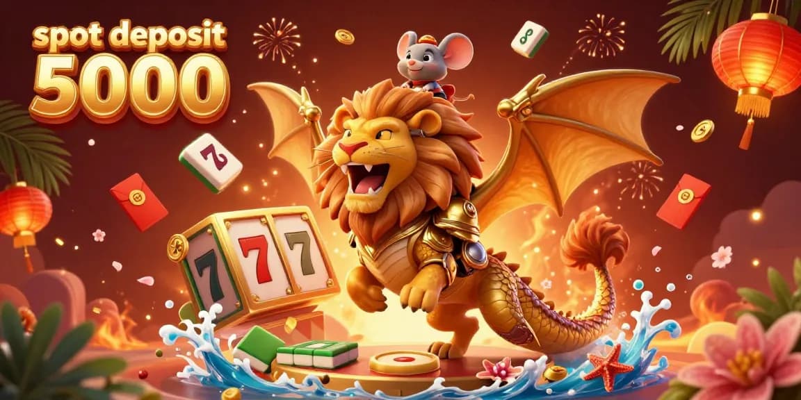 Experience thrilling wins at slot deposit 5000 with an epic fantasy scene full of chance and excitement.