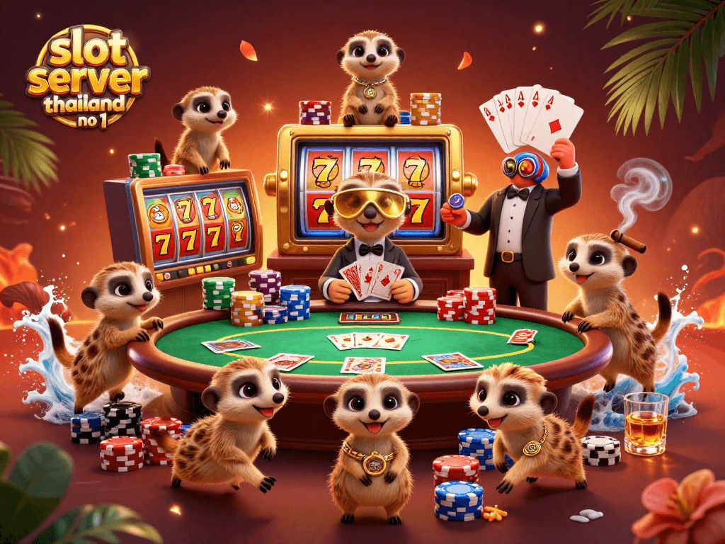 Engage with thrilling gameplay at slot server thailand no 1, where cheeky meerkats run a vibrant casino.