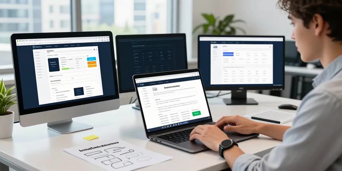 Demonstration of instant indexing in a modern office with analytics tools.
