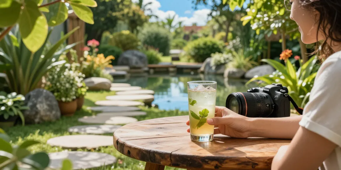 Experience the benefits of Green Elephant Kratom in a serene garden setting.