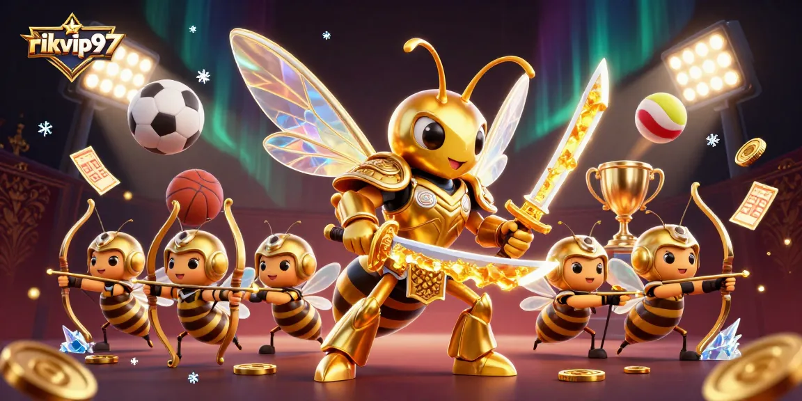 Experience thrilling action with rikvip97 as a giant hornet and bee archers dominate the betting scene.