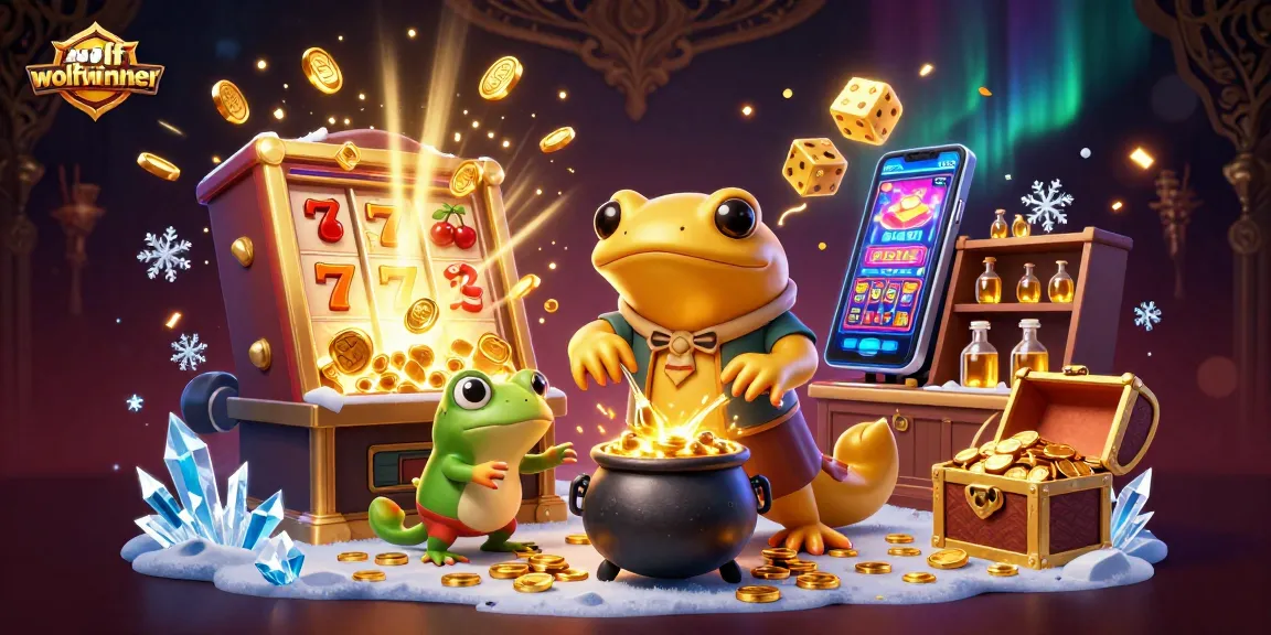 Experience the magic of wolfwinner with a golden salamander and thrilling jackpot in action.